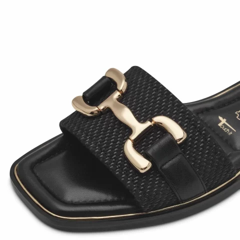 Дамски Равни Чехли TAMARIS – 1-27100-42-001 BLACK — снимка 4