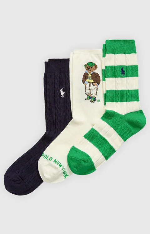 Комплект от 3 чифта чорапи Polo Bear