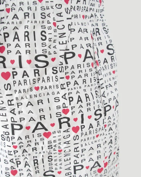 All-Over Lettering Logo Shorts in White — снимка 3