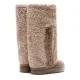 Дамски бежови ботуши Double Face Casadei — снимка 4