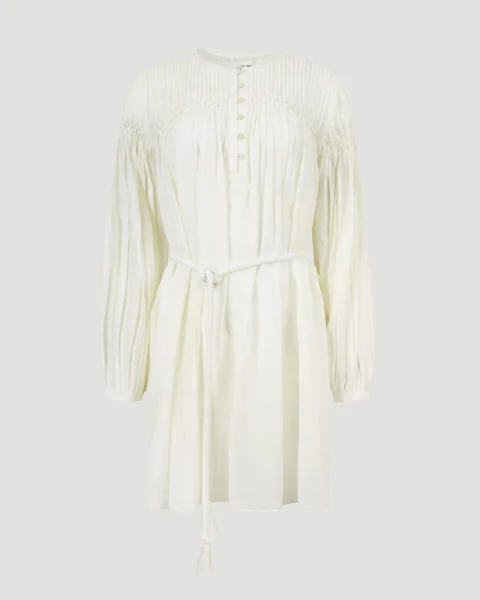 Adeliani Dress in Ecru