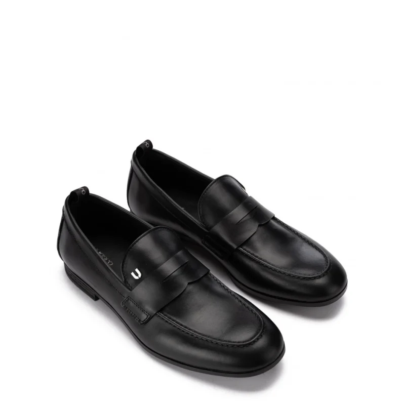 Мъжки черни мокасини UNGARO — снимка 6