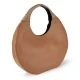 Дамска кафява чанта Full Moon Hobo Large BORBONESE — снимка 3