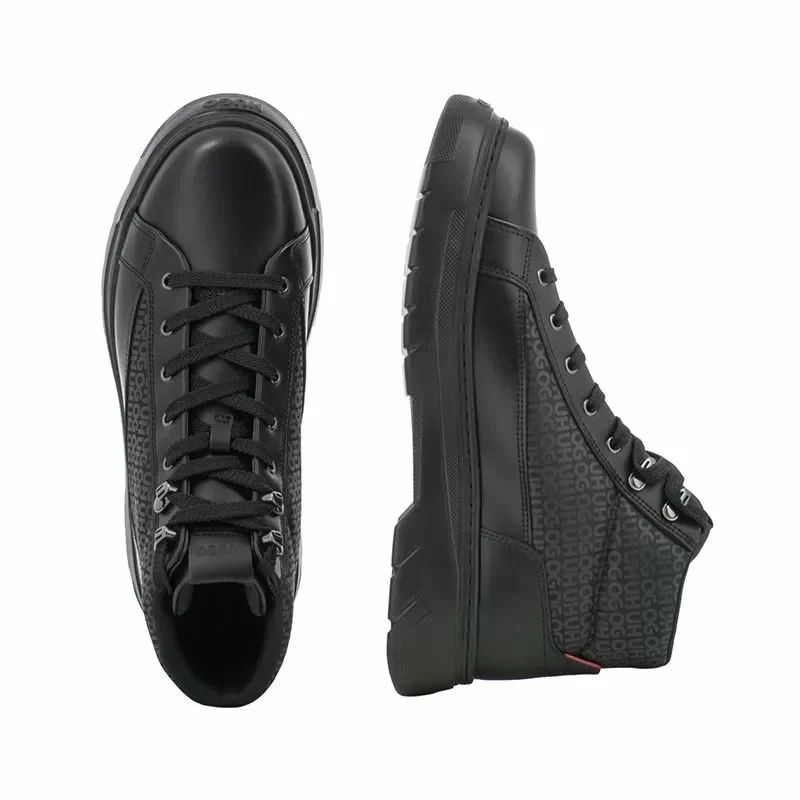 Мъжки Ежедневни Боти HUGO – 50552644 URIAN HALB NYBOMN BLACK — снимка 5
