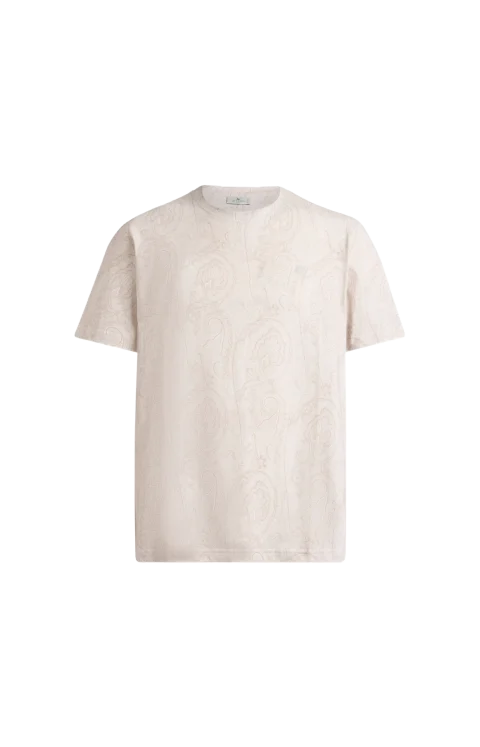 Paisley Cotton T-Shirt