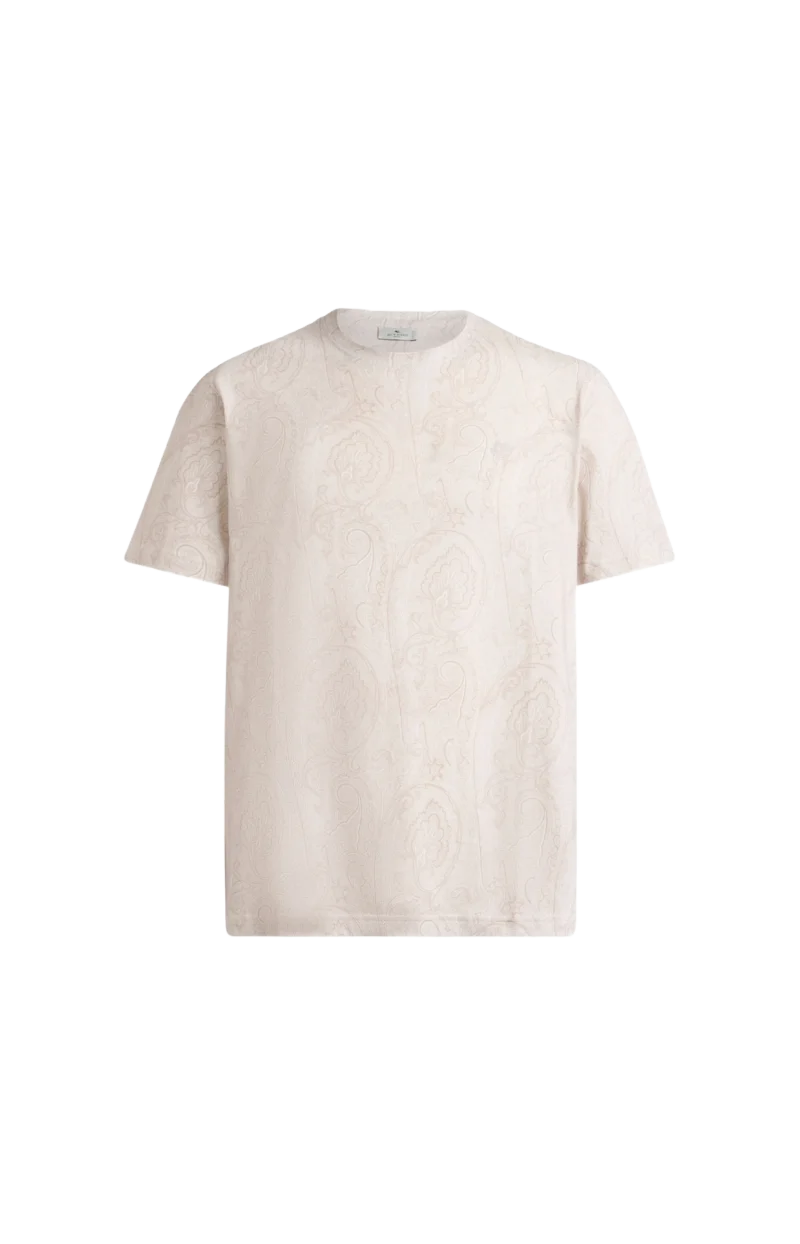 Paisley Cotton T-Shirt
