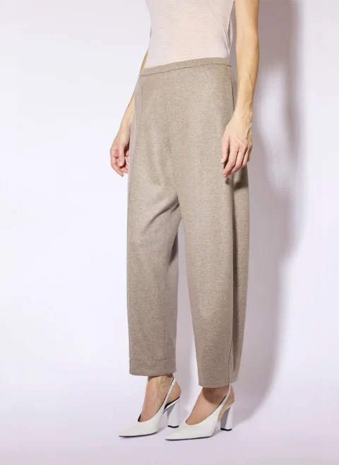 Панталон от кашмир 'Barrel fit' Liviana Conti — снимка 2