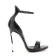 Дамски черни сандали Blade Cape Casadei — снимка 2
