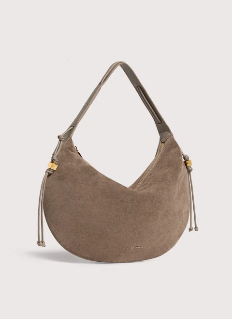 Велурена чанта Coccinelle Thess Large — снимка 7
