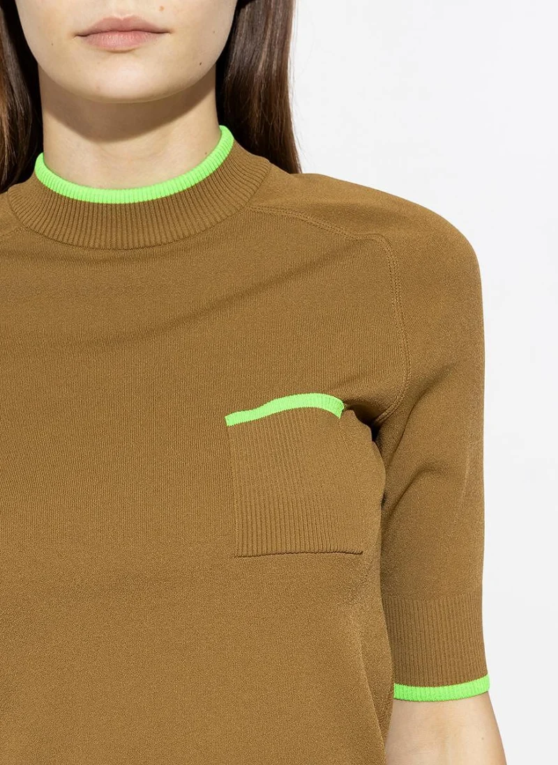 Пуловер с контрастни детайли Sportmax Quito — снимка 4