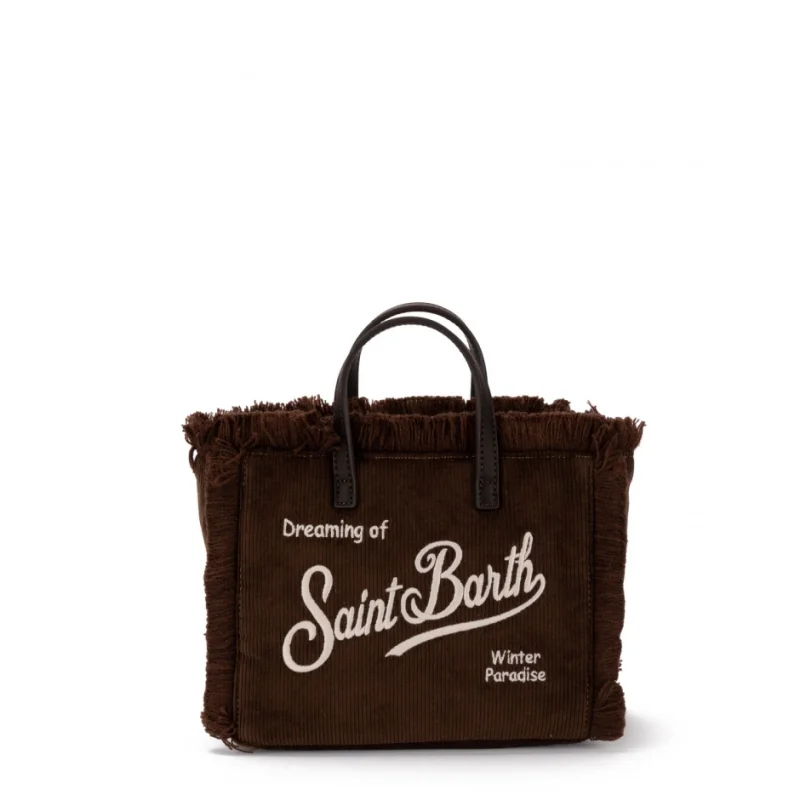 Дамска чанта Mini Vanity Corduroy SAINT BARTH