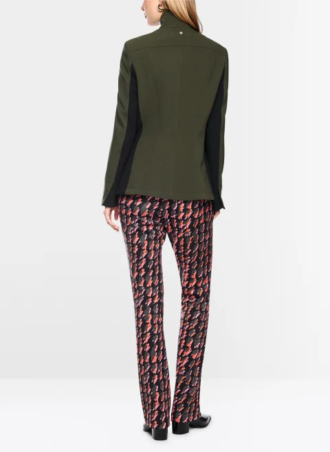 Блейзър с контрастни кантове Marc Cain Collections — снимка 3