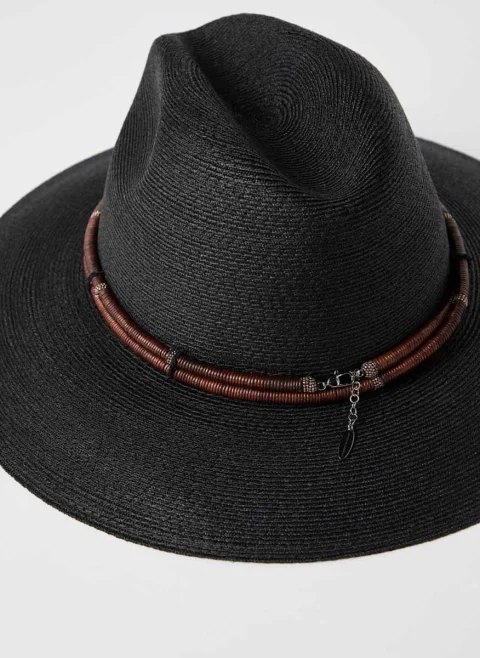 Шапка с кожени детайли Brunello Cucinelli — снимка 2