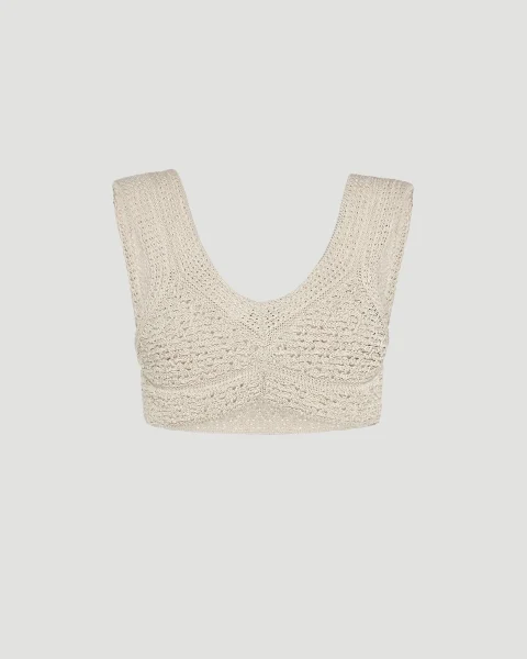 Cotton Crochet Bra