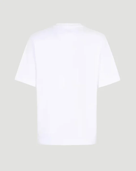 T-Shirt with Metal FF Appliqué in White — снимка 2