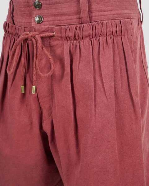 Cotton Shorts in Burnt Henna — снимка 2