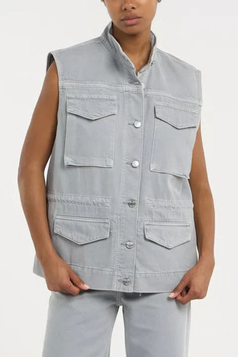 Яке Utility Field Vest LV147F980G SDA soft grey — снимка 2