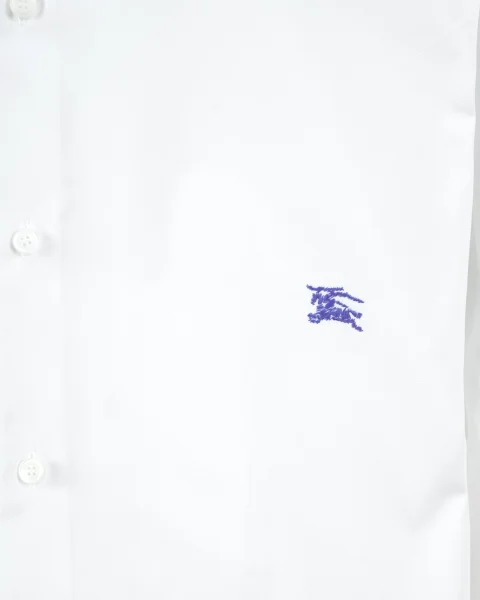 Cotton Formal Shirt in White — снимка 3