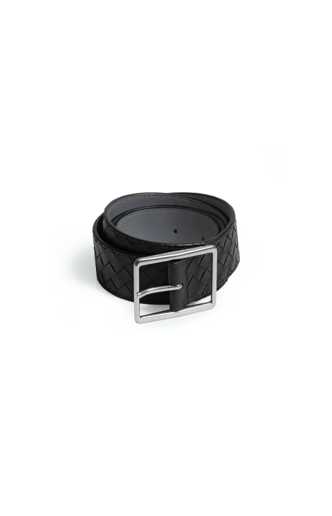 Intrecciato Piccolo Belt in Black