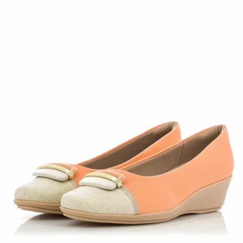 Дамски Обувки На Платформа PICCADILLY – 14318601 STRETCH SOFT SALMAO — снимка 3