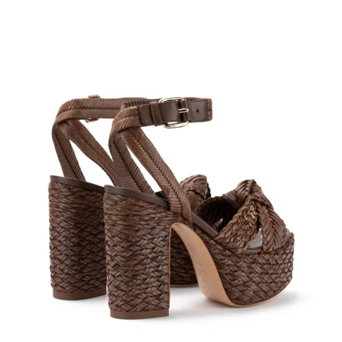 Дамски кафяви сандали Formentera Casadei — снимка 6