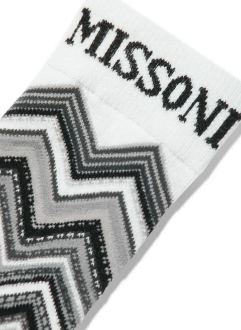 Чорапи със 'Zig-zag' принт Missoni Kids — снимка 3