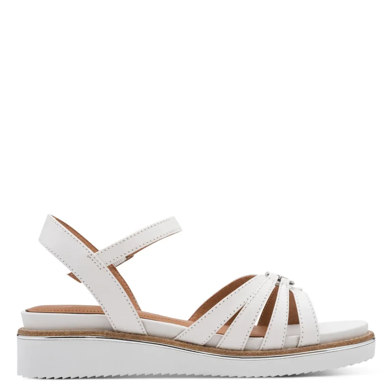 Дамски Сандали На Платформа TAMARIS – 1-28242-46-100 WHITE — снимка 2