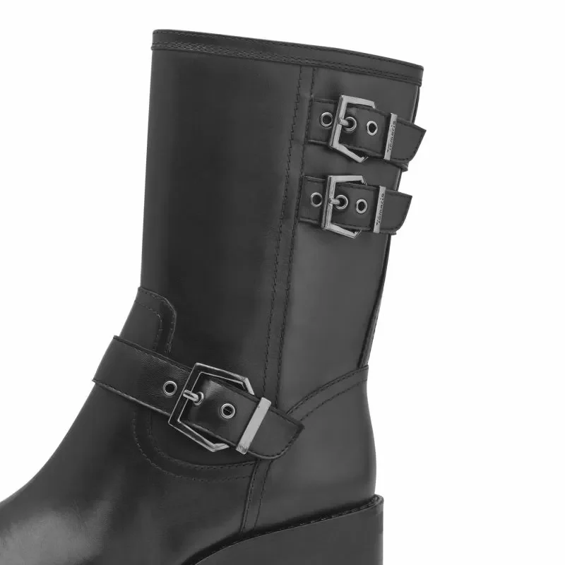 Дамски Боти На Ток TAMARIS – 1-25390-43-001 BLACK — снимка 4