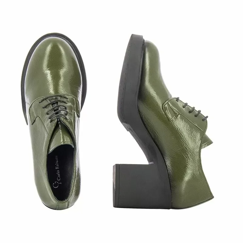 Дамски Ежедневни CARLO FABIANI – 109336 NAPLACK KHAKI — снимка 5