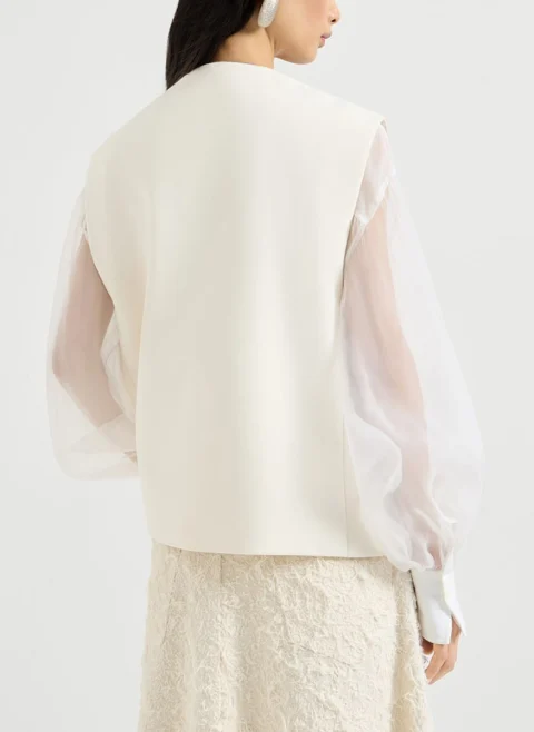 Елек `Double twill crêpe` Brunello Cucinelli — снимка 4