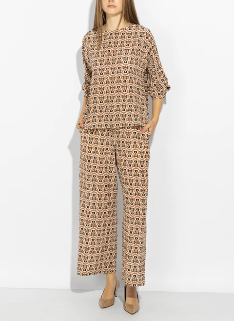 Блуза с принт Weekend Max Mara Wkdadone — снимка 8
