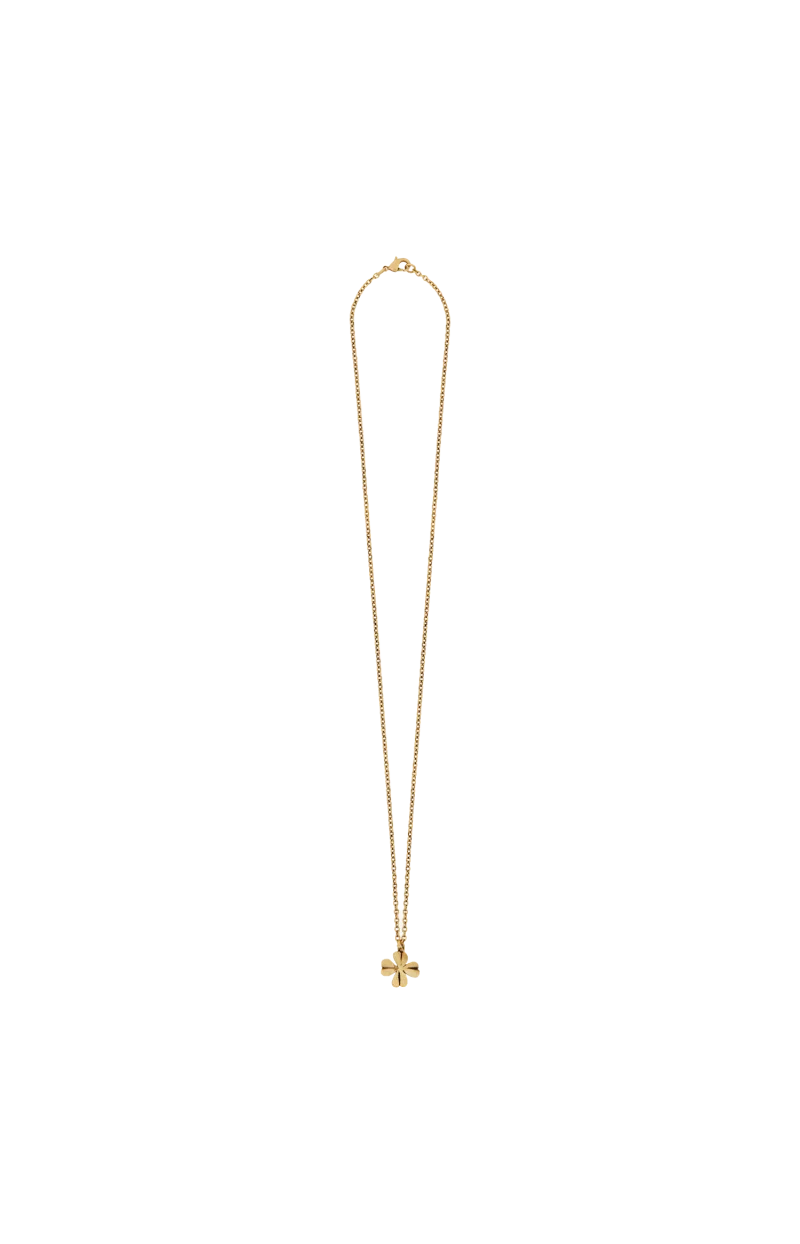 Clover Necklace in Metal in Gold