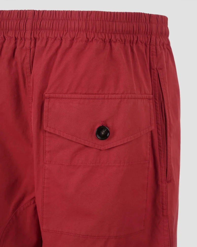 Light Cotton Twill Shorts in Rosewood — снимка 8