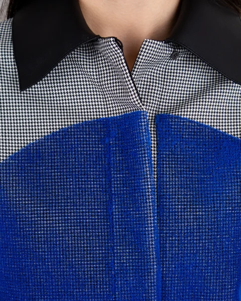 Circle Embroidered Overshirt in Wool — снимка 2