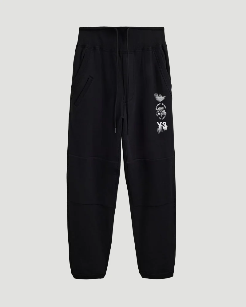 Cuffed Track Pant in Black