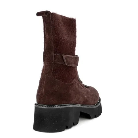 Дамски Равни Боти CARLO FABIANI – 277-24207 BROWN SUEDE — снимка 2