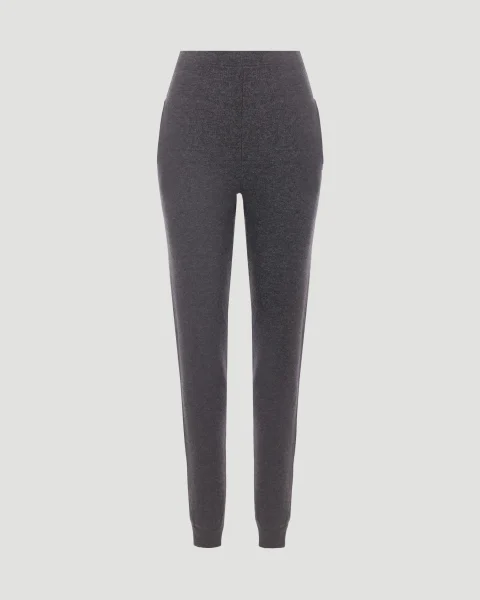 High-Waisted Leggings in Grey Cashmere
