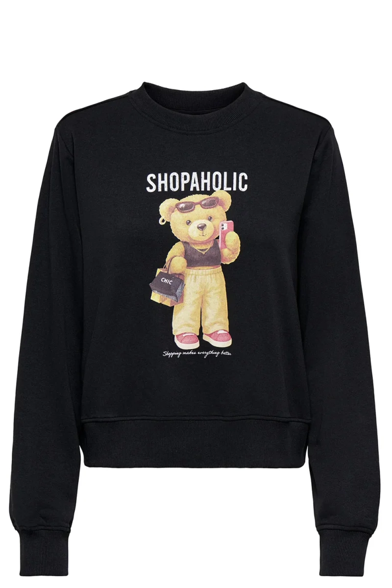 Суичър Onlbila L/S Bear O-Neck 15363143 C-N10 black
