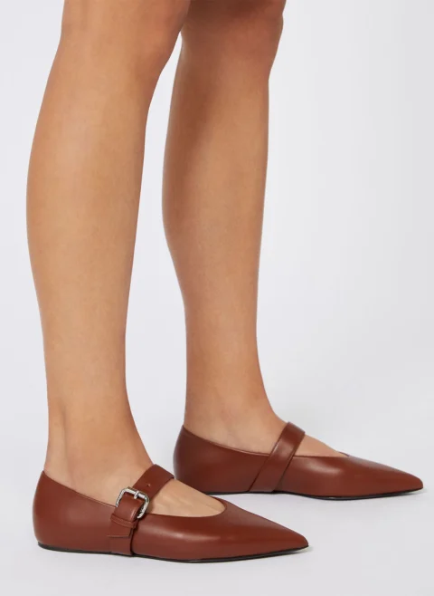 Кожени балеринки Weekend Max Mara Wkagel — снимка 6