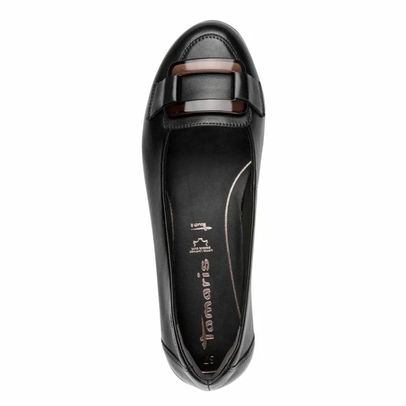 Балерини TAMARIS – 1-22170-45-003 BLACK LEATHER — снимка 5