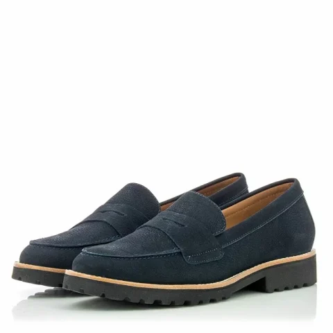 Дамски Лоуфър WIRTH – 14352 KAMIK NUBUCK BLUE COMB 104 — снимка 3