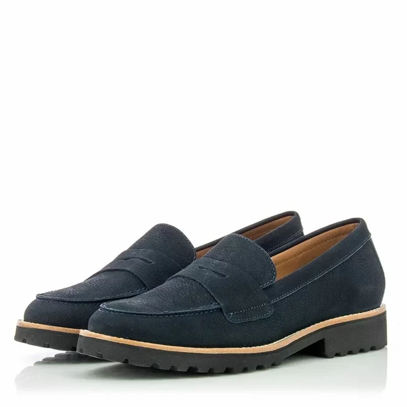 Дамски Лоуфър WIRTH – 14352 KAMIK NUBUCK BLUE COMB 104 — снимка 3