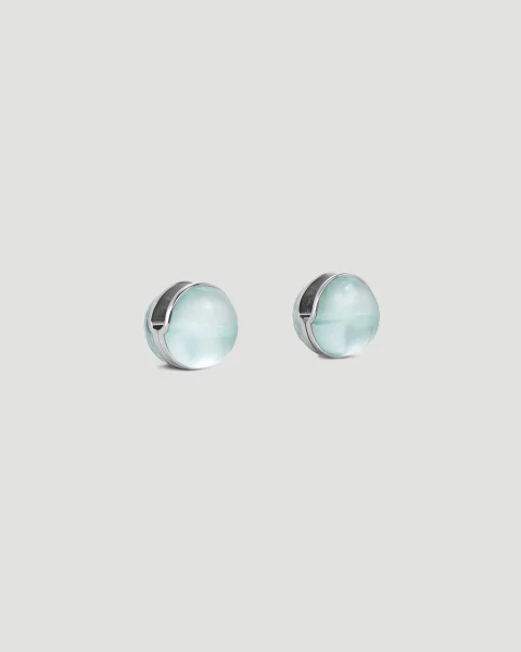 Cristal Sphere Earrings in Blue — снимка 2