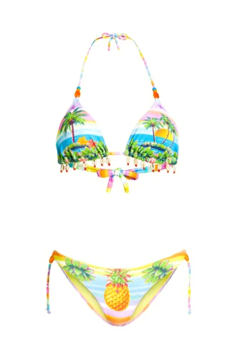 Бански Ribbed Sliding Triangle, Sliding Brief Hawaii Print PC080SC-097 day