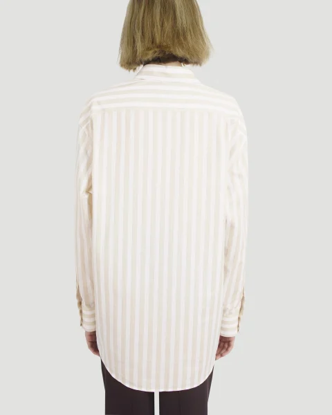 Cassandre Shirt in Striped Cotton — снимка 4