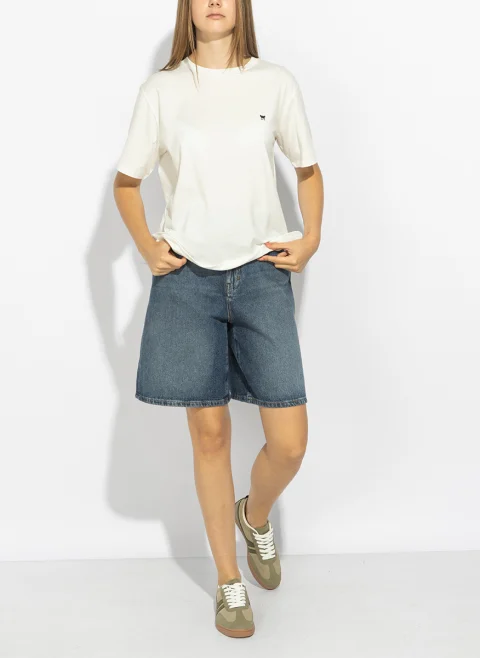 Тишърт с лого бродерия Weekend Max Mara Wkdvenaco — снимка 1