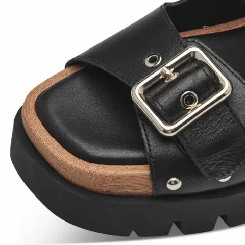 Дамски Равни Чехли TAMARIS – 1-27224-42-001 BLACK — снимка 4