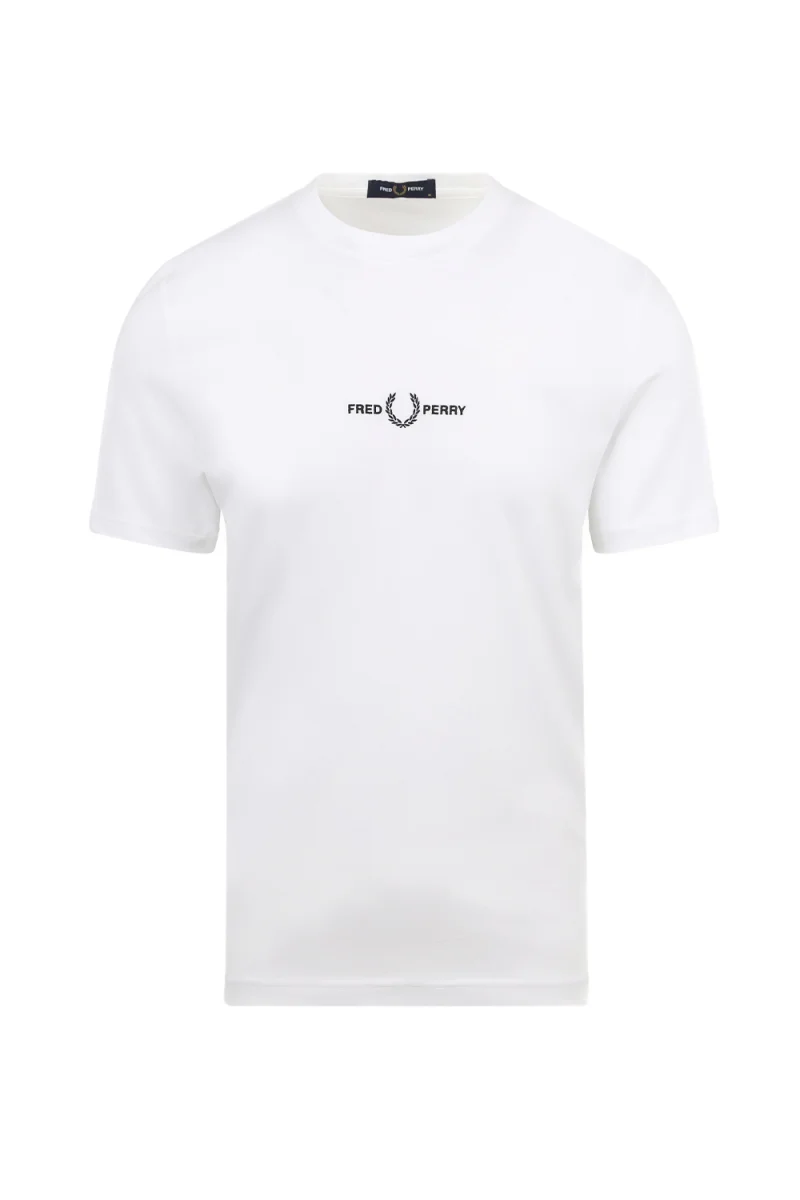 T-Shirt Embroidered M4580 100 white