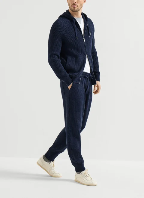 Суитшърт от кашмир 'English rib' Brunello Cucinelli — снимка 6