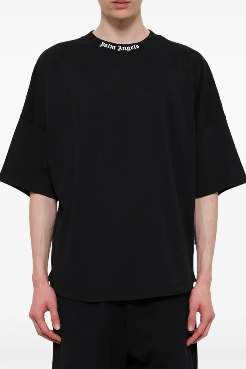 T-Shirt Classic Logo Over PAMAA005JR002-1003 black-off white — снимка 2